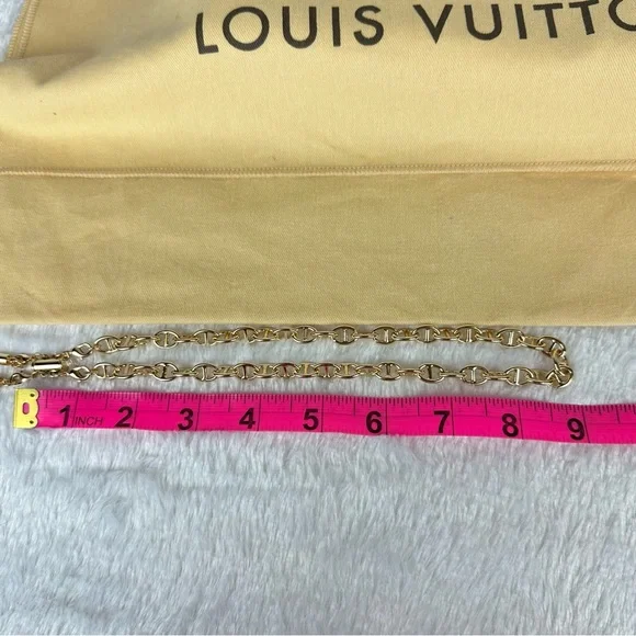 Louis Vuitton Lock #219 Pendant Necklace on double chain gift set - Picture 7 of 7